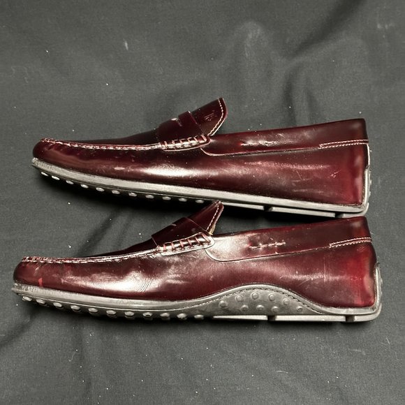 Tod\'s Burgundy Leather Penny Loafer - size 8 main image 5